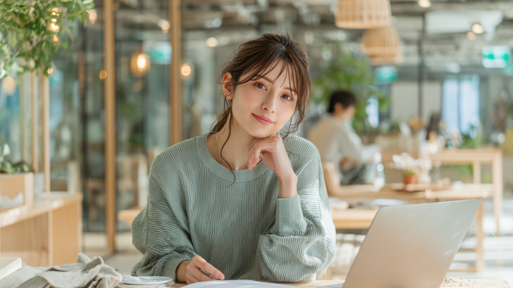 フリーランスとして働くために資格が必要か、募集要項を確認しながら考える女性のイメージ