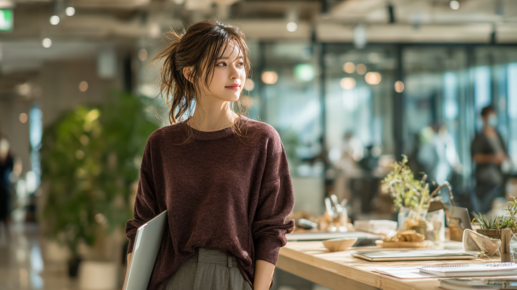 収入に不安を感じ、必要な数字を見直す女性フリーランス